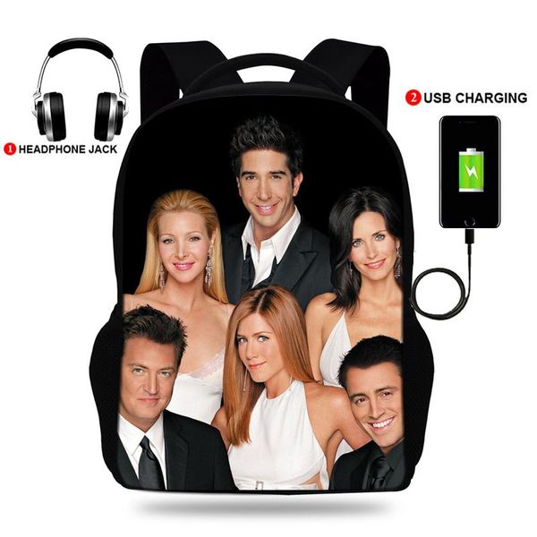 backpack 17inch women usb charging friends tv show print backpacks school bags for teenagers girl travel
backpack 17inch women usb charging friends tv show print backpacks school bags for teenagers girl travel