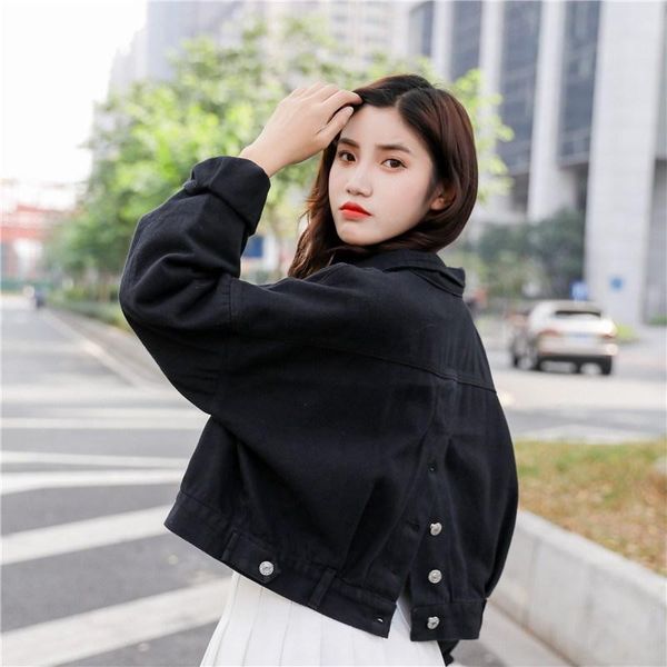 women's jackets boyfriend jean jacket women oversized crop denim vintage long sleeve casual loose coat, Black;brown
women's jackets boyfriend jean jacket women oversized crop denim vintage long sleeve casual loose coat, Black;brown