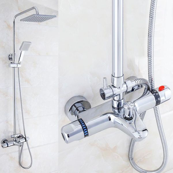 styles 8'' bathroom thermostatic shower faucet rain head tub filter black hand and cold water mixer taps sets
styles 8'' bathroom thermostatic shower faucet rain head tub filter black hand and cold water mixer taps sets