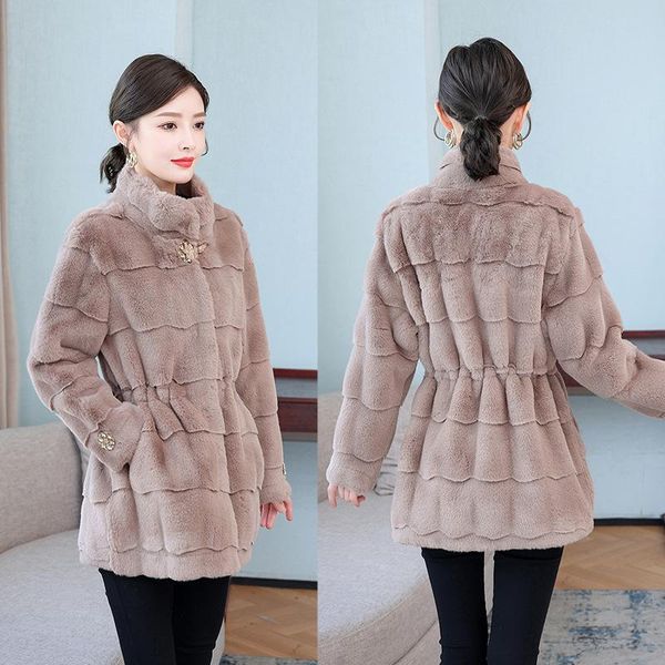 women's fur & faux winter coat women jacket 2021 the thicken keep warm temperament loose white, Black
women's fur & faux winter coat women jacket 2021 the thicken keep warm temperament loose white, Black