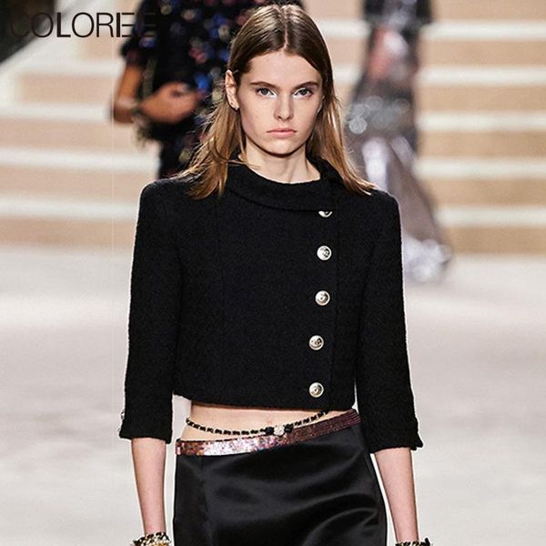 women's wool & blends runway designers short fashion slim woman jackets 2021 elegant black coat women autumn winter clothes
women's wool & blends runway designers short fashion slim woman jackets 2021 elegant black coat women autumn winter clothes