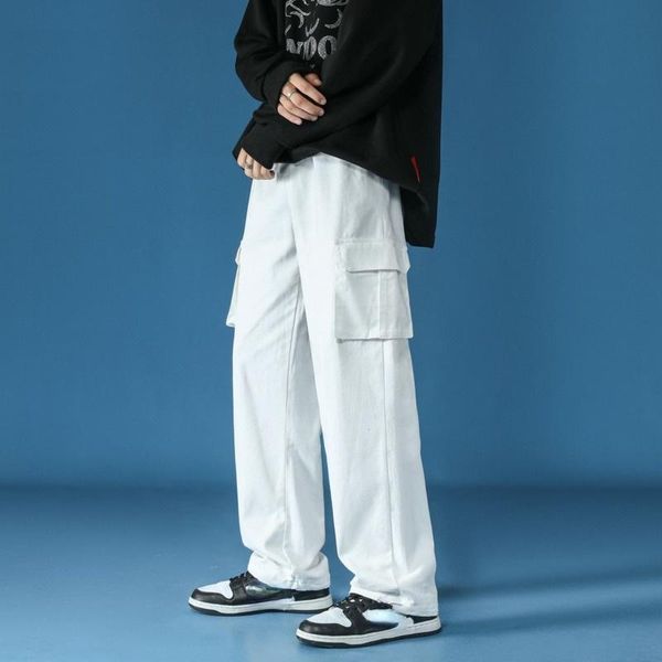men's pants cotton black/white cargo men fashion multi-pocket wide-leg streetwear loose hip-hop straight mens trousers
men's pants cotton black/white cargo men fashion multi-pocket wide-leg streetwear loose hip-hop straight mens trousers