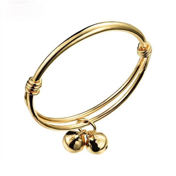 link, chain children's pull-out bracelet, gold-plated copper, push-pull opening bell auspicious gift wholesale, Black
link, chain children's pull-out bracelet, gold-plated copper, push-pull opening bell auspicious gift wholesale, Black