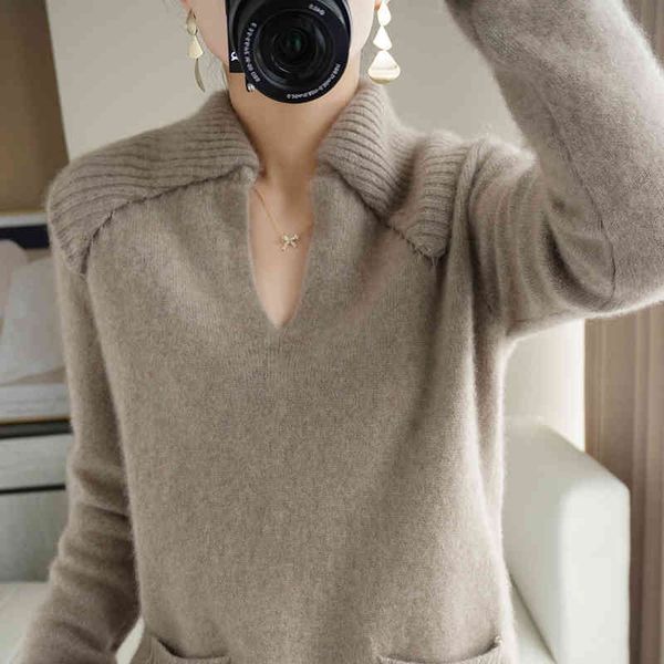 sweater - women's cashmere sweater, collar long sve polo shirt, solid color, loose, wild, 100%, White;black
sweater - women's cashmere sweater, collar long sve polo shirt, solid color, loose, wild, 100%, White;black