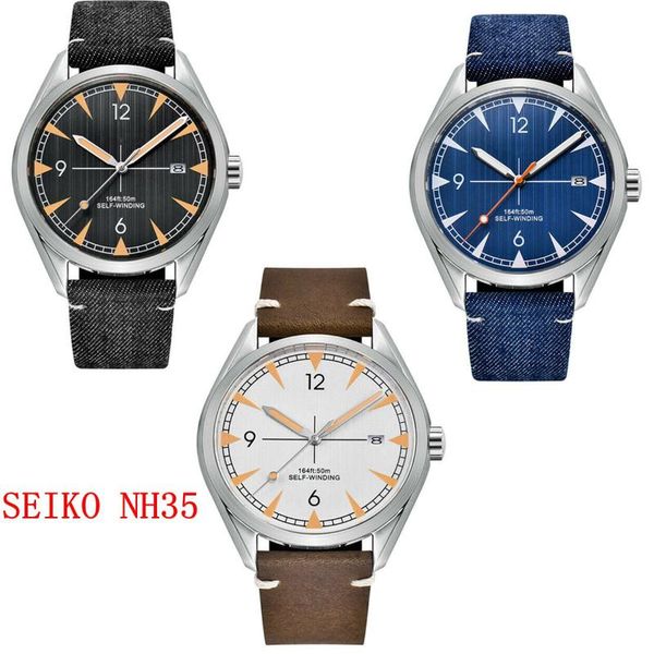 wristwatches japan nh35 automatic watch sapphire luminous luxury brand sports clock mens relogio masculino mechanical male wristwatch, Slivery;brown
wristwatches japan nh35 automatic watch sapphire luminous luxury brand sports clock mens relogio masculino mechanical male wristwatch, Slivery;brown