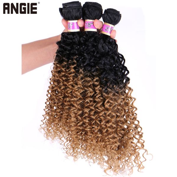 angie kinky curly hair bundles 16 18 20 inch ombre synthetic hair extensions two tone fiber hair weave 70g/pcs for women, Black
angie kinky curly hair bundles 16 18 20 inch ombre synthetic hair extensions two tone fiber hair weave 70g/pcs for women, Black