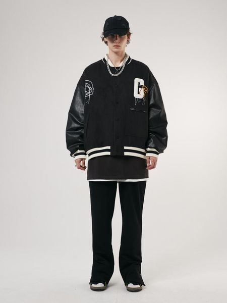 men's trench coats 2021 baseball uniform high street retro towel embroidered stitching japanese tokyo revengers jacket men sweatershirt, Tan;black
men's trench coats 2021 baseball uniform high street retro towel embroidered stitching japanese tokyo revengers jacket men sweatershirt, Tan;black