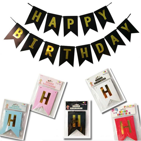 party decoration happy birthday banner with shiny gold letters baby shower congratulation supplies flag
party decoration happy birthday banner with shiny gold letters baby shower congratulation supplies flag