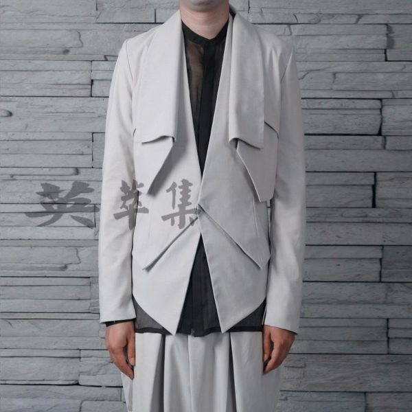 men's suits & blazers s-6xl 2021 men clothing hair stylist gd fashion deconstruction two-piece with three-dimensional suit plus size co, White;black
men's suits & blazers s-6xl 2021 men clothing hair stylist gd fashion deconstruction two-piece with three-dimensional suit plus size co, White;black