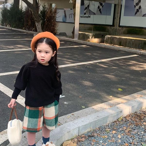 pullover children sweaters for fall/winter 2021 girl half high neck puff sleeve sweater children's bottoming 2-7t, Blue
pullover children sweaters for fall/winter 2021 girl half high neck puff sleeve sweater children's bottoming 2-7t, Blue