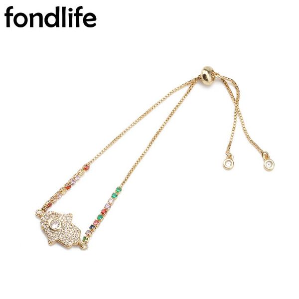 charm bracelets cubic zirconia crystal gold-plated hamsa hand chain adjustable bracelet women 2021 fashion evil eye jewelry gift, Golden;silver
charm bracelets cubic zirconia crystal gold-plated hamsa hand chain adjustable bracelet women 2021 fashion evil eye jewelry gift, Golden;silver