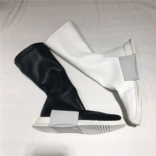 boots street white women punk style platform genuine leather elastic sock ankle lovers height increasing high-sneakers, Black
boots street white women punk style platform genuine leather elastic sock ankle lovers height increasing high-sneakers, Black