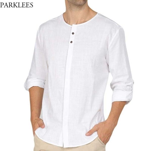 men's white linen henley shirts long sleeve adjustable sleeve premium cotton shirt lightweight breathable blouse chemise 2xl 210522, White;black
men's white linen henley shirts long sleeve adjustable sleeve premium cotton shirt lightweight breathable blouse chemise 2xl 210522, White;black
