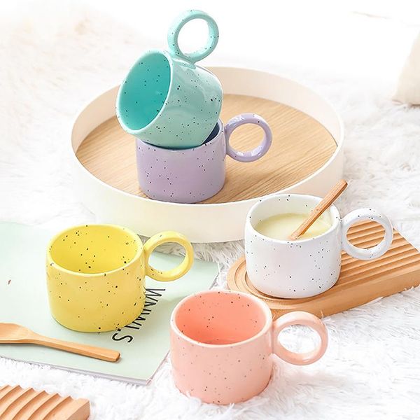mugs 300ml creative cute ceramic sesame cup with handle milk coffee couple breakfast office drinking multicolor optional
mugs 300ml creative cute ceramic sesame cup with handle milk coffee couple breakfast office drinking multicolor optional