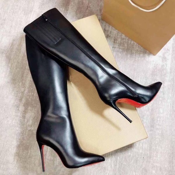 Winter Elegant Women's Red Bottom Shoe Long Boots Eloise-Botta-Bottes Knee Boot High Heels Lady Combat Booties Party,Wedding dress woman Shoes, Black
Winter Elegant Women's Red Bottom Shoe Long Boots Eloise-Botta-Bottes Knee Boot High Heels Lady Combat Booties Party,Wedding dress woman Shoes, Black