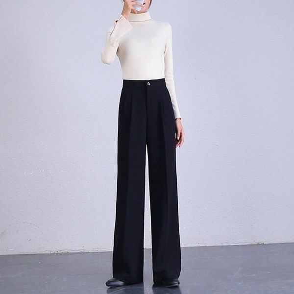 autumn and winter s to 9xl drape high waist wide leg pants plus size black long trousers women's & capris, Black;white
autumn and winter s to 9xl drape high waist wide leg pants plus size black long trousers women's & capris, Black;white