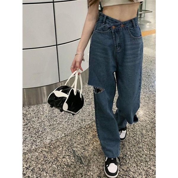 women's jeans 2021 women vintage high waist pants boyfriends irregular holes full length mom cowboy denim boyfriend, Blue
women's jeans 2021 women vintage high waist pants boyfriends irregular holes full length mom cowboy denim boyfriend, Blue