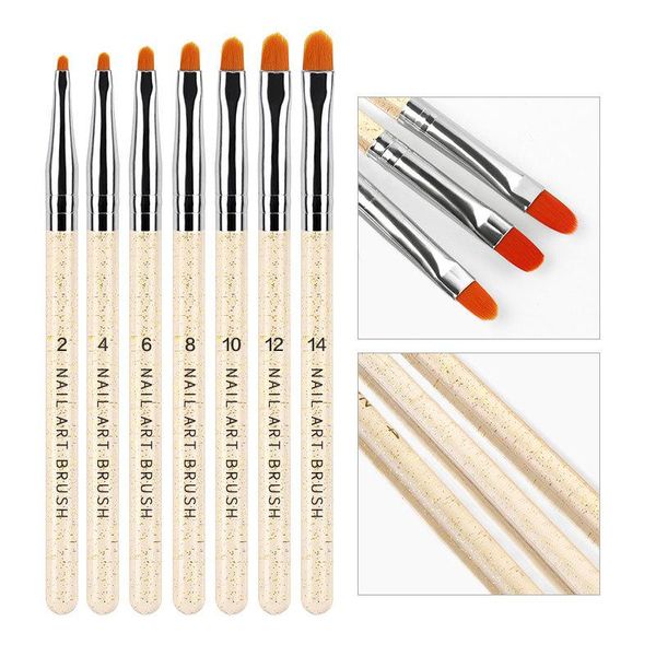 nail art kits exclusively for 7 sets of transparent rod potherapy pen, tongue-shaped round head with glitter pen set
nail art kits exclusively for 7 sets of transparent rod potherapy pen, tongue-shaped round head with glitter pen set
