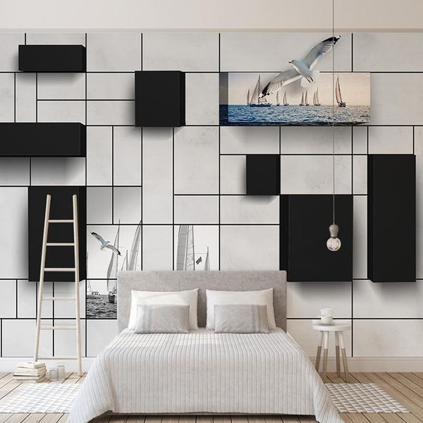 wallpapers custom 3d european style mural wallpaper for walls black and white square living room sofa tv background wall papers home decor
wallpapers custom 3d european style mural wallpaper for walls black and white square living room sofa tv background wall papers home decor