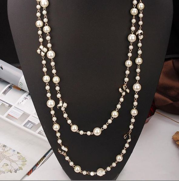 luxury jewelry beautiful fashion super long pearl necklace autumn winter long sweater chain women's multi-layer dress decoration, Silver
luxury jewelry beautiful fashion super long pearl necklace autumn winter long sweater chain women's multi-layer dress decoration, Silver