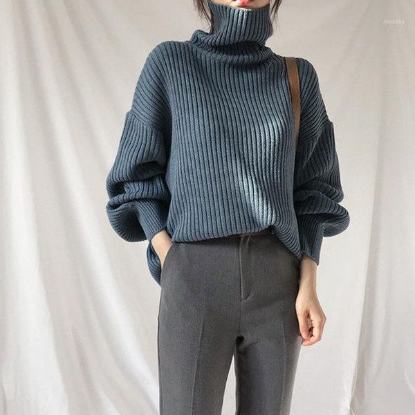 women's sweaters korean style blue turtleneck pullover lazy oaf casual vintage lantern sleeve1 7etp, White;black
women's sweaters korean style blue turtleneck pullover lazy oaf casual vintage lantern sleeve1 7etp, White;black