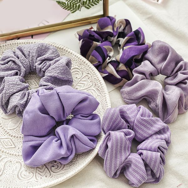 purple series scrunchies women hair accessories solid color stretchy hair ties elastic rubber bands ponytail holder, Pink
purple series scrunchies women hair accessories solid color stretchy hair ties elastic rubber bands ponytail holder, Pink
