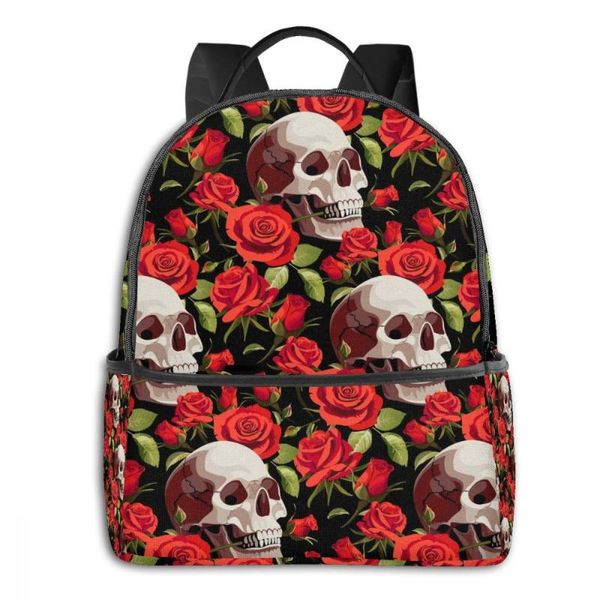 backpack girls boys fashion women college school bagpack skulls and red roses travel shoulder bags for teenage 2021
backpack girls boys fashion women college school bagpack skulls and red roses travel shoulder bags for teenage 2021