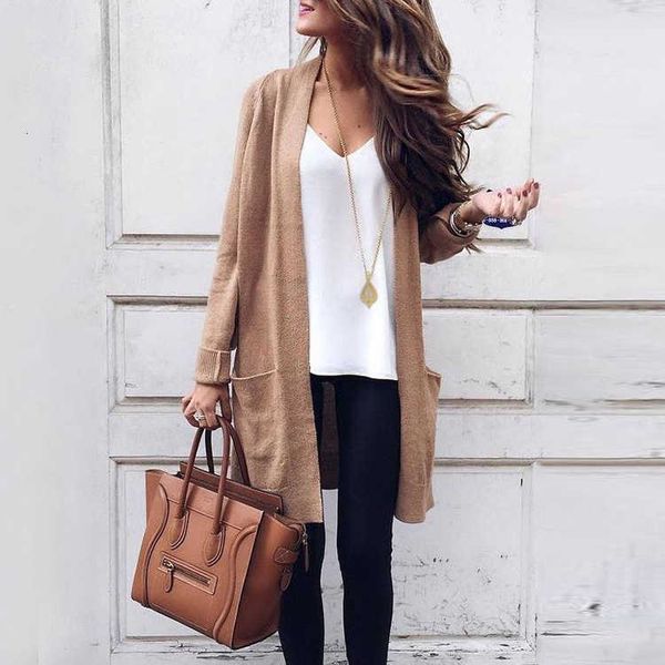 women's sweaters long sleeve cardigan women robe fall winter casual knitted solid pocket open stitch autumn sweater coat nele, White;black
women's sweaters long sleeve cardigan women robe fall winter casual knitted solid pocket open stitch autumn sweater coat nele, White;black