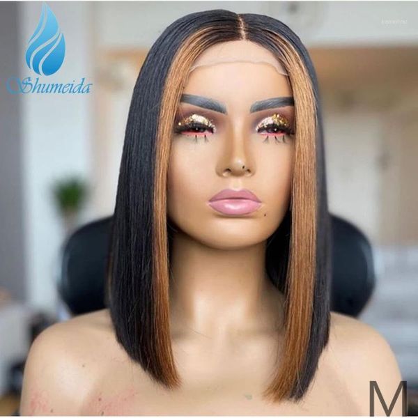 ombre brown 13*6*1 lace front wigs with middle part 150% density peruvian remy human hair short bob highlight wig baby hair1, Black;brown
ombre brown 13*6*1 lace front wigs with middle part 150% density peruvian remy human hair short bob highlight wig baby hair1, Black;brown
