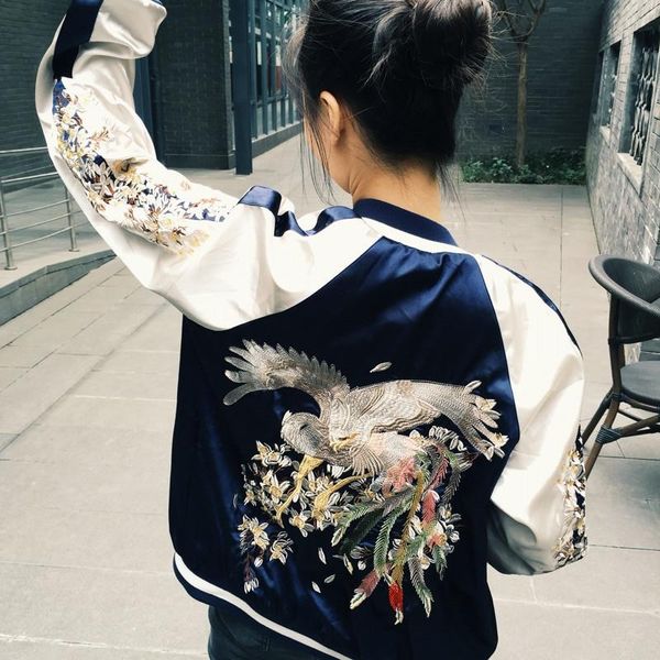 women's jackets embroidery bomber jacket women harajuku basic coat spring autumn chic boyfriend style plus size baseball streetwear b29, Black;brown
women's jackets embroidery bomber jacket women harajuku basic coat spring autumn chic boyfriend style plus size baseball streetwear b29, Black;brown