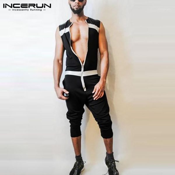 fashion men jumpsuit patchwork zipper sleeveless v neck streetwear rompers chic casual workout mens overalls pants men's, Black
fashion men jumpsuit patchwork zipper sleeveless v neck streetwear rompers chic casual workout mens overalls pants men's, Black