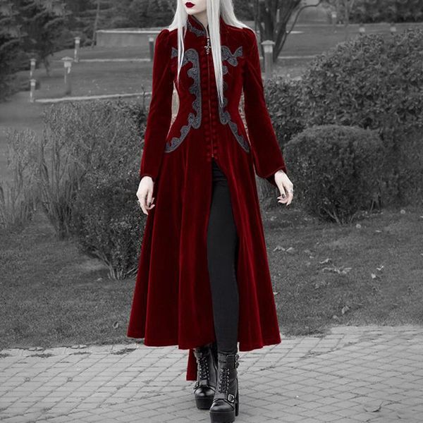 casual dresses 2021 medieval retro gothic fashion long dress women printed halloween autumn sleeve split midi slim elegant, Black;gray
casual dresses 2021 medieval retro gothic fashion long dress women printed halloween autumn sleeve split midi slim elegant, Black;gray
