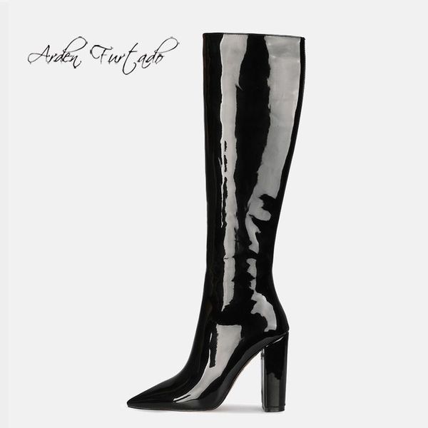 boots arden furtado 2021 winter fashion women's shoes elegant pointed to block heels knee high 44 451, Black
boots arden furtado 2021 winter fashion women's shoes elegant pointed to block heels knee high 44 451, Black