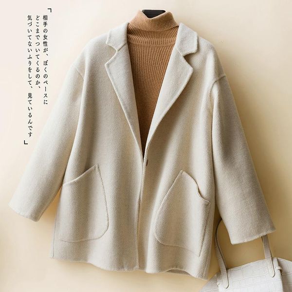 women's wool & blends warm overcoat thick autumn winter jacket coats 2021 ladies cardigan the fashion women long sleeve 100% merino, Black
women's wool & blends warm overcoat thick autumn winter jacket coats 2021 ladies cardigan the fashion women long sleeve 100% merino, Black