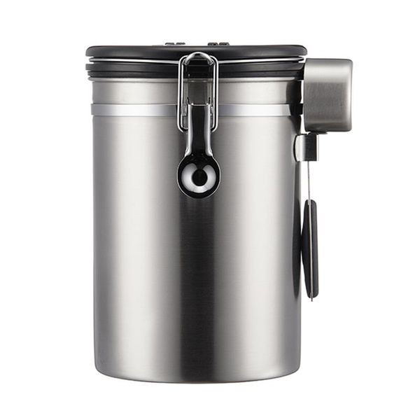 stainless steel sealed coffee canister airtight flour sugar container holder can kitchen storage tank bottles jars &
stainless steel sealed coffee canister airtight flour sugar container holder can kitchen storage tank bottles jars &