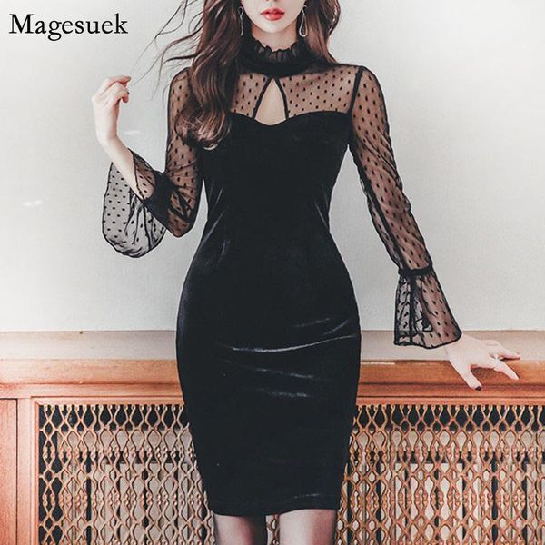 casual dresses fashion velvet mesh dress bodycon autumn lace black hollow out flare sleeve for women party vestido 12158, Black;gray
casual dresses fashion velvet mesh dress bodycon autumn lace black hollow out flare sleeve for women party vestido 12158, Black;gray