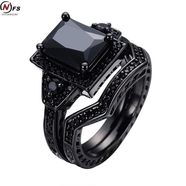 cluster rings nfs black rhodium princess cut onyx wedding engagement ring set propose statement bridal cocktail promise anniversary, Golden;silver
cluster rings nfs black rhodium princess cut onyx wedding engagement ring set propose statement bridal cocktail promise anniversary, Golden;silver