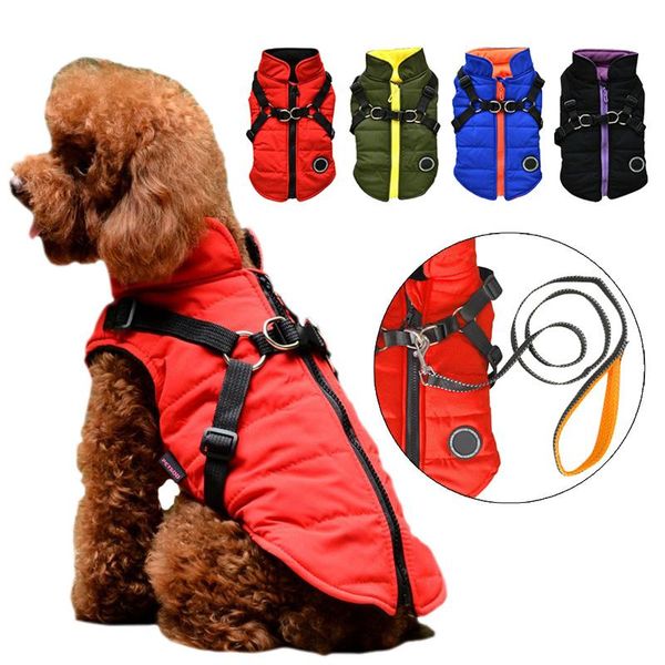 dog cotton vest with leash pet winter warm outfit harness clothing padded jacket for small dogs puppy coat tow rope clothes apparel
dog cotton vest with leash pet winter warm outfit harness clothing padded jacket for small dogs puppy coat tow rope clothes apparel