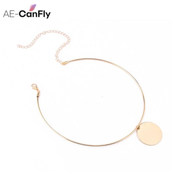 pendant necklaces ae-canfly simple big circle collar necklace cuff gold tone metal round choker sale 1l2009, Silver
pendant necklaces ae-canfly simple big circle collar necklace cuff gold tone metal round choker sale 1l2009, Silver