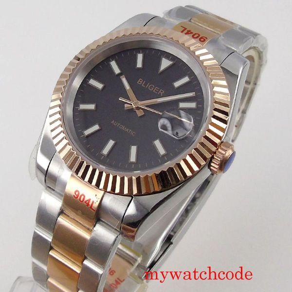 wristwatches 36mm/39mm mechanical automatic mens watch sapphire crystal two tone rose gold plated luminous miyota 8215 oyster bracele, Slivery;brown
wristwatches 36mm/39mm mechanical automatic mens watch sapphire crystal two tone rose gold plated luminous miyota 8215 oyster bracele, Slivery;brown