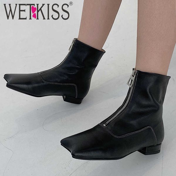 wetkiss women's fashion square strange toe ankle boots low block heel metal decoration zipper casual bootie 210630, Black
wetkiss women's fashion square strange toe ankle boots low block heel metal decoration zipper casual bootie 210630, Black