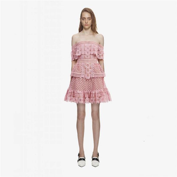 dresses summer runway self ruffles hollow out pink red layered women off shoulder backless party lace es vestidos, Black;gray
dresses summer runway self ruffles hollow out pink red layered women off shoulder backless party lace es vestidos, Black;gray