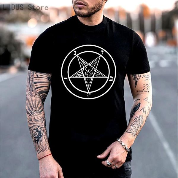 men's t-shirts 2021 summer men short sleeve fitness clothing baphomet symbol mens womens black white t shirt design t-shirt, White;black
men's t-shirts 2021 summer men short sleeve fitness clothing baphomet symbol mens womens black white t shirt design t-shirt, White;black