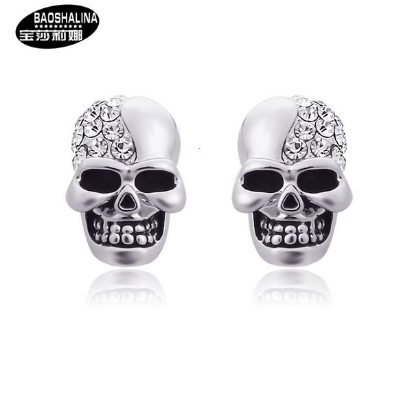 studs earrings smooth skull full drill personalized for men and women, Golden;silver
studs earrings smooth skull full drill personalized for men and women, Golden;silver