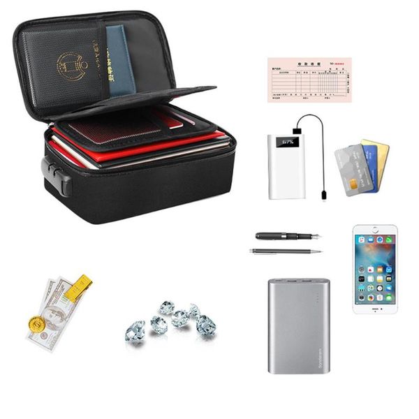 storage bags file bag with lock fireproof waterproof 3-layer document safe portable travel pouch for documents mini lap
storage bags file bag with lock fireproof waterproof 3-layer document safe portable travel pouch for documents mini lap