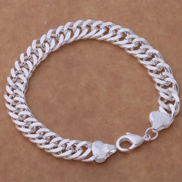 link, chain 10mm wholesale snake bracelet, 925 fashion silver plated jewelry flat bracelet men vintage ab239, Black
link, chain 10mm wholesale snake bracelet, 925 fashion silver plated jewelry flat bracelet men vintage ab239, Black