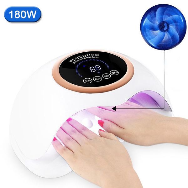 high-power uv led nail lamp 180w manicure dryer 4 modes with built-in fan lcd display touch switch curing gel dryers
high-power uv led nail lamp 180w manicure dryer 4 modes with built-in fan lcd display touch switch curing gel dryers