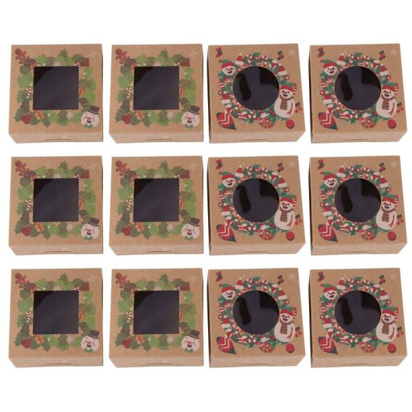 gift wrap 12pcs paper christmas practical durable cake boxes dessert packaging containers for banquets
gift wrap 12pcs paper christmas practical durable cake boxes dessert packaging containers for banquets
