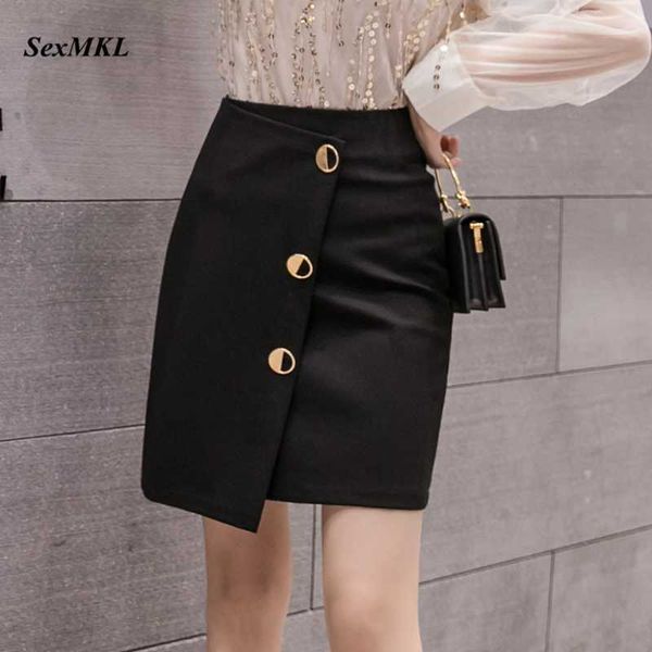 women short mini skirts plus size fashion high waist black office skirt korean clothes elegant button pencil skirt 210528
women short mini skirts plus size fashion high waist black office skirt korean clothes elegant button pencil skirt 210528