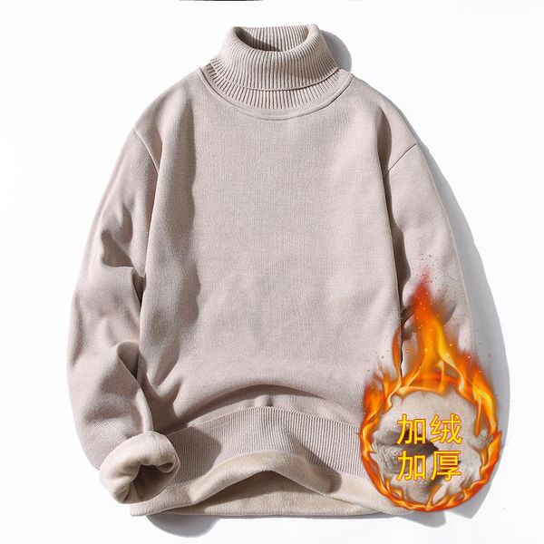 men's sweaters 2021 winter men turtle neck solid color long sleeve twist knitted slim sweater plus fur warm, White;black
men's sweaters 2021 winter men turtle neck solid color long sleeve twist knitted slim sweater plus fur warm, White;black